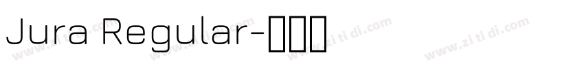 Jura Regular字体转换